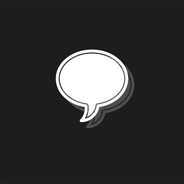 konuşma balonu illüstrasyon, iletişim simgesi - konuşma sembolü, sohbet simgesi