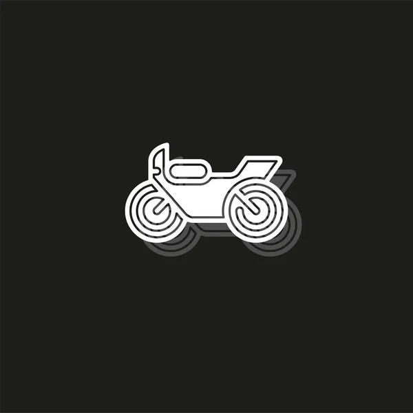 Motosiklet illüstrasyon - vektör motosiklet sembolü, yarış bisiklet vektör