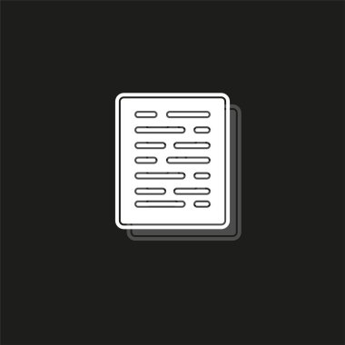 Doküman Listesi - kağıt simgesi - web sayfa sembol - office dosya biçimi