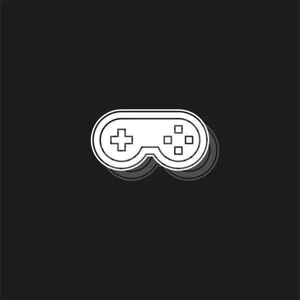 Video game controller icon - joystick, spelspel pictogram — Stockvector