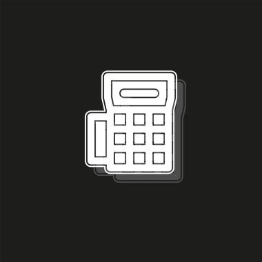 kredi kartı makine simge - ödeme terminal illüstrasyon - atm para nakit için