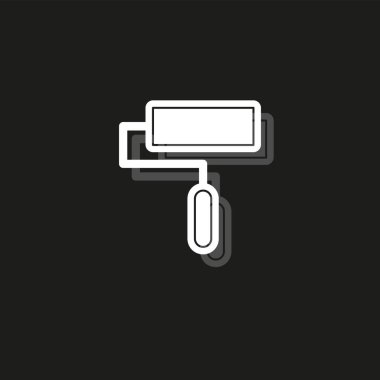 boya rulo kutsal kişilerin resmi, vektör boya fırçası, duvar ressamı, boya silindiri