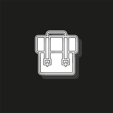 Simge - vektör okul sembol - seyahat sırt çantası