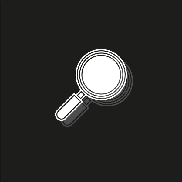 Ícone de pesquisa - símbolo de zoom, símbolo de lupa - ícone de encontrar — Vetor de Stock