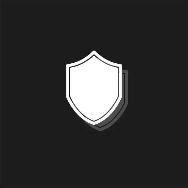 Vector escudo de seguridad - signo de protección y seguridad, icono de escudo — Vector de stock