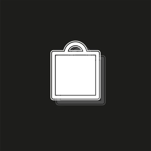 Shopping icon, Vector mode tas illustratie geïsoleerd-winkelcentrum winkel verkoop — Stockvector