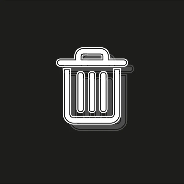 Icône déchets - poubelle, recycler la poubelle — Image vectorielle