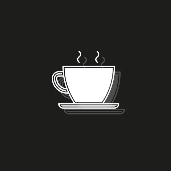Εικονίδιο φλιτζάνι τσαγιού-διάνυσμα κούπα καφέ εικόνα Royalty Free Διανύσματα Αρχείου