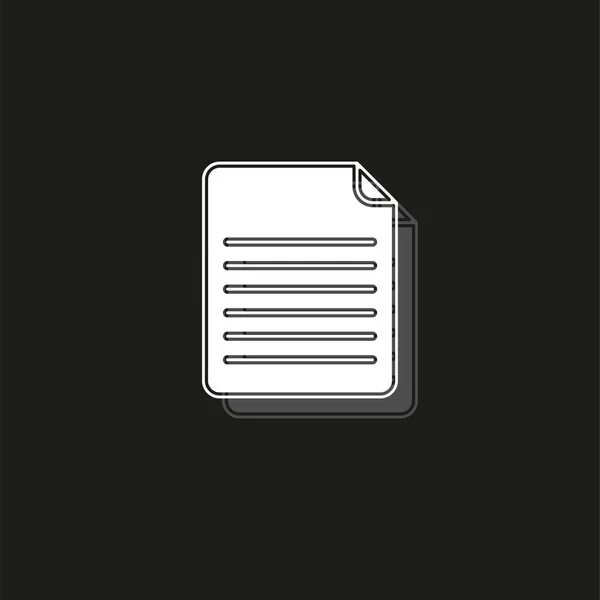 Document pictogram. Illustratie van logo-element. — Stockvector