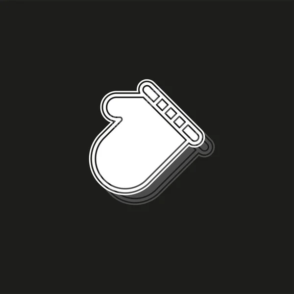 Eldiven trendy düz tarzı izole sevimli simgesi aşçı. Tasarım, logo, Ui için mutfak sembolü. Vektör çizimi — Stok Vektör