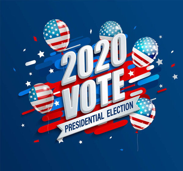 2020 USA presidential election dynamic banner.