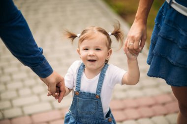 Baba ve kız yaz Park