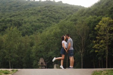 birlikte vakit aşık genç Çift