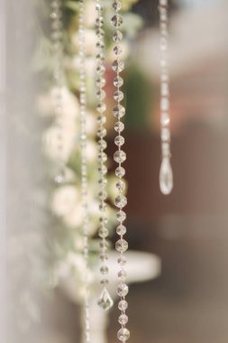 Düğün töreni üzerinde dekor unsurları. Dışarıda