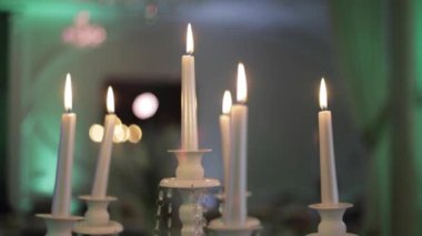 Candleson, restorandaki düğün masası.