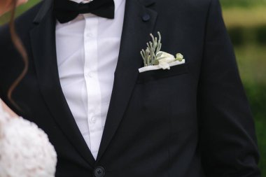 Düğün detaylarının yakın çekim kapanışı