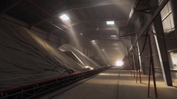工业工厂的大储藏室 — 图库视频影像