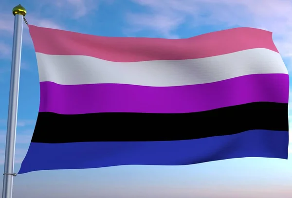 Feather pride Flag 3D