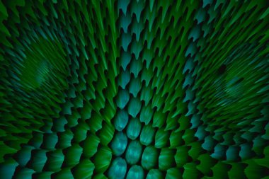 Renkli yeşil alan Galaxy 3d arka plan