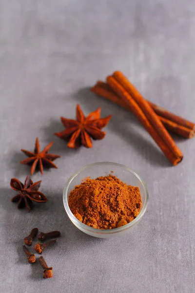Flavors Christmas Include Wonderful Spices Cinnamon Star Anise Cloves — Stock Photo, Image