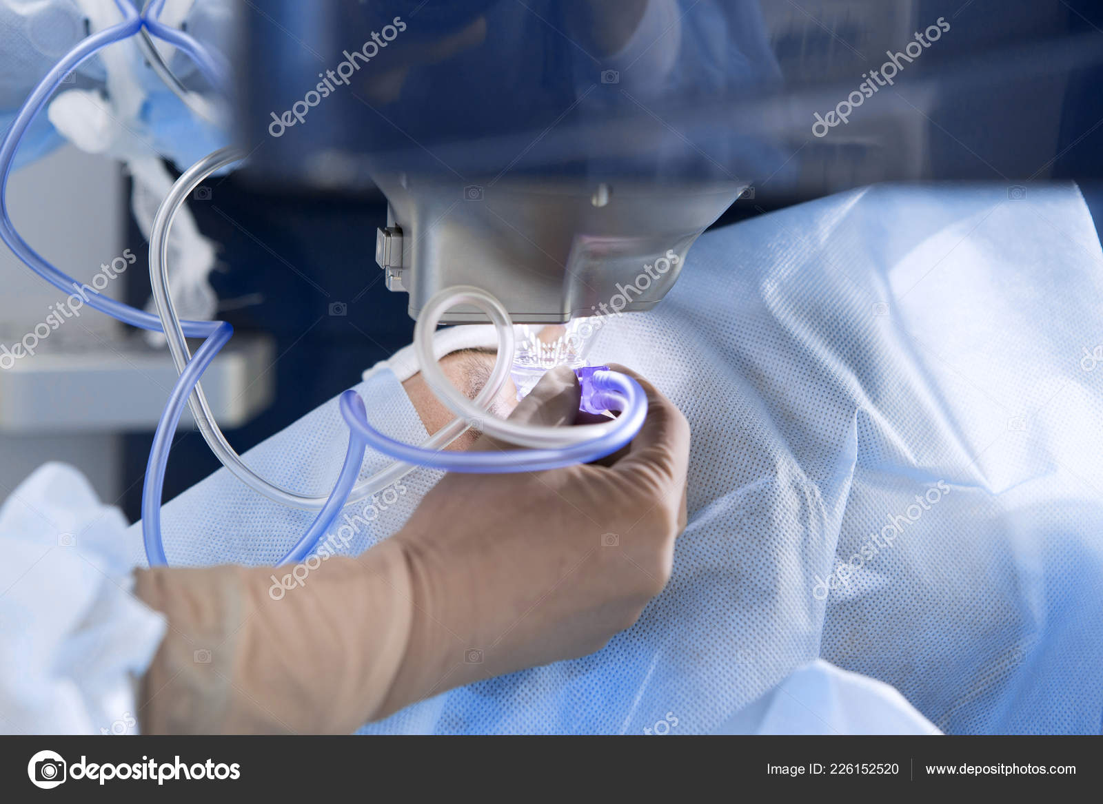 Laser Surgery Vision Correction Cataract Removal Stock Photo by