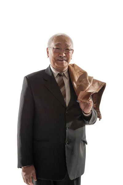 Portrait of a senior asian man — Stock Photo, Image