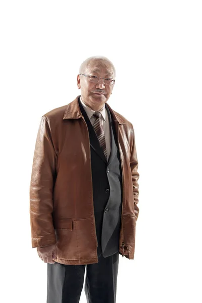 Portrait of a senior asian man — Stock Photo, Image