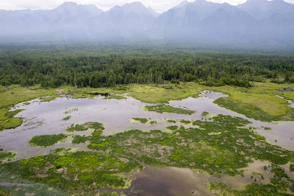 The rivers and lakes from the height