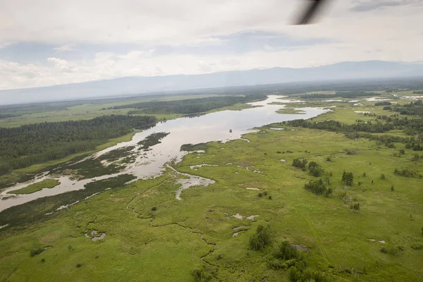 The rivers and lakes from the height