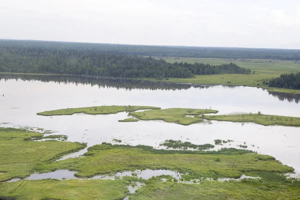 The rivers and lakes from the height