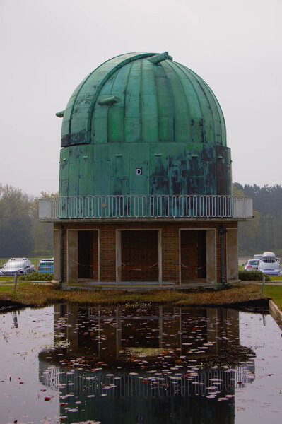 Antique observatory with copper dome