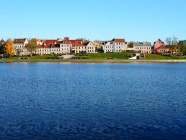 Minsk, Beyaz Rusya'nın tarihi merkezi banliyösünde Trinity.