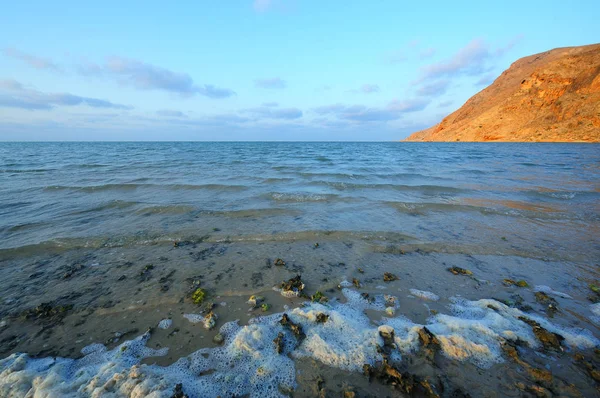 Detwah Lagoon Coucher Soleil Île Socotra Yémen — Photo