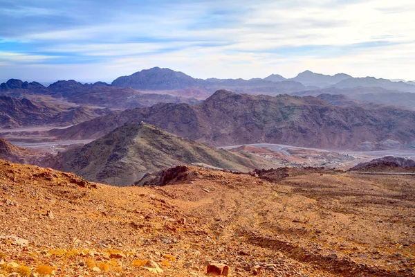 Luchtfoto Van Sinai Bergen Egypte Van Mount Mozes — Stockfoto