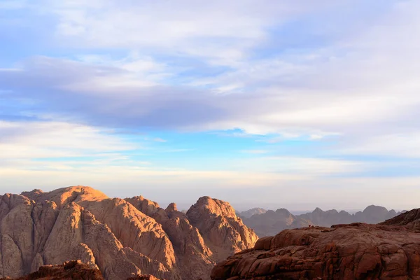 Luchtfoto Van Bergen Van Sinaï Egypte Van Mount Mozes Bij — Stockfoto