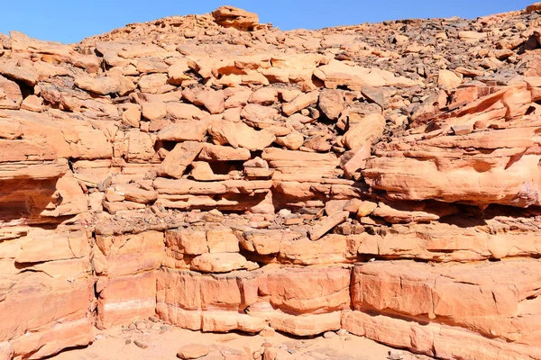 Kolorowy Kanion Pustyni Synaj Egipt — Zdjęcie stockowe
