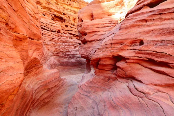 Canyon Coloré Dans Désert Sinaï Egypte — Photo