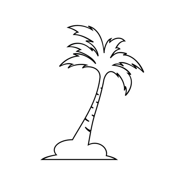 Palmy kokosowe drzewo ikona logo — Wektor stockowy