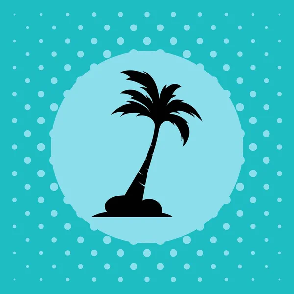 Palm kokos strom logo ikonu — Stockový vektor