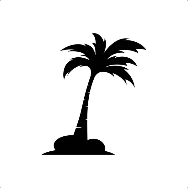Symbol für Palme Kokosnussbaum — Stockvektor