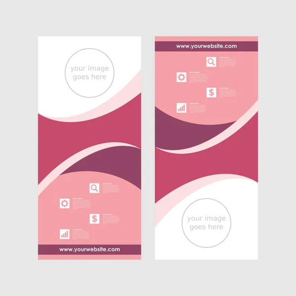 Roll up banner template — Stock Vector