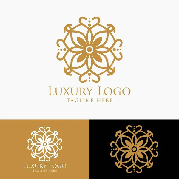 Luxus Vektor Emblem Kreisform Mit Eleganten Klassische Elemente Kann Für — Stockvektor