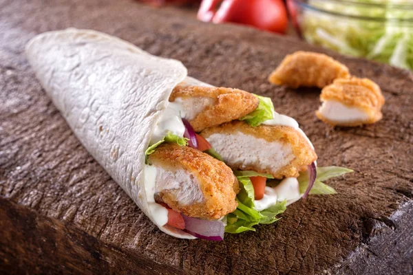 Chicken Wrap — Stock Photo, Image