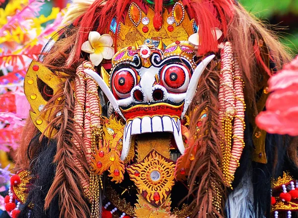 Barong Mask Bali Indonesien Används Dansföreställning Eller Religiös Ceremoni — Stockfoto
