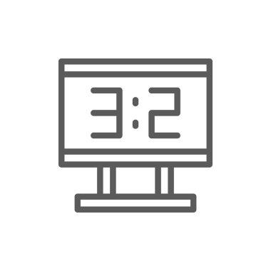 Çetele satırı simgesi.