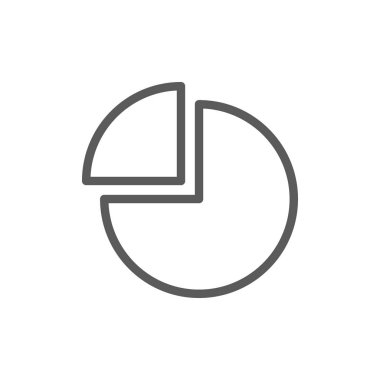 Pasta grafiğiyle segment satırı simgesi.