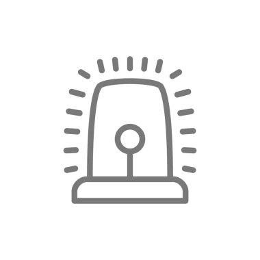 Polis flasher satırı simgesi.