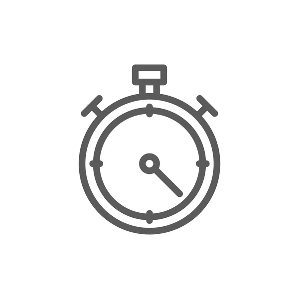 Icône de ligne chronomètre. — Image vectorielle