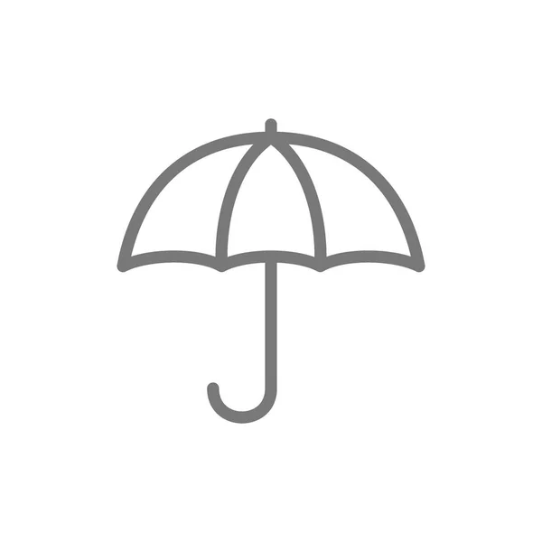 Icono de línea de paraguas. Aislado sobre fondo blanco — Vector de stock