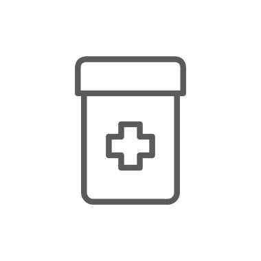 Kavanoz tıp satırı simgesi.